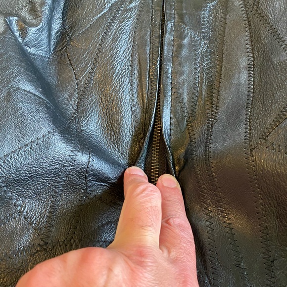 Patch leather jacket MINT‼️ - Picture 3 of 9